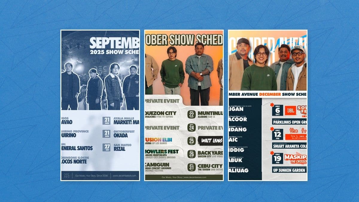 Show Schedules (2025)